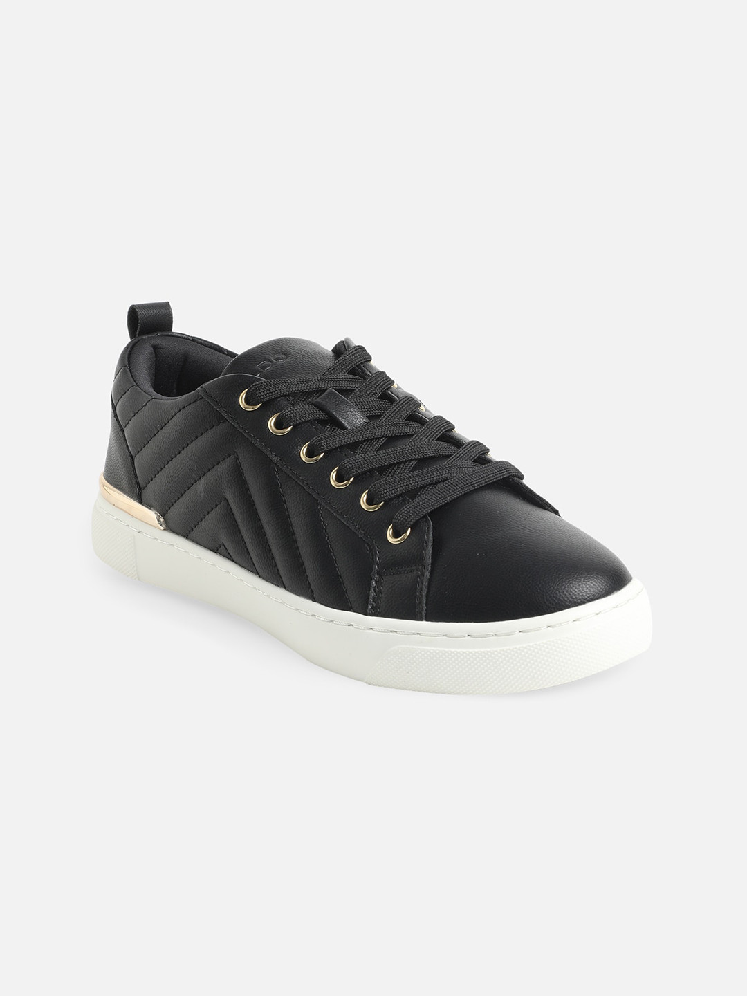ALDO Women Black Woven Design Sneakers