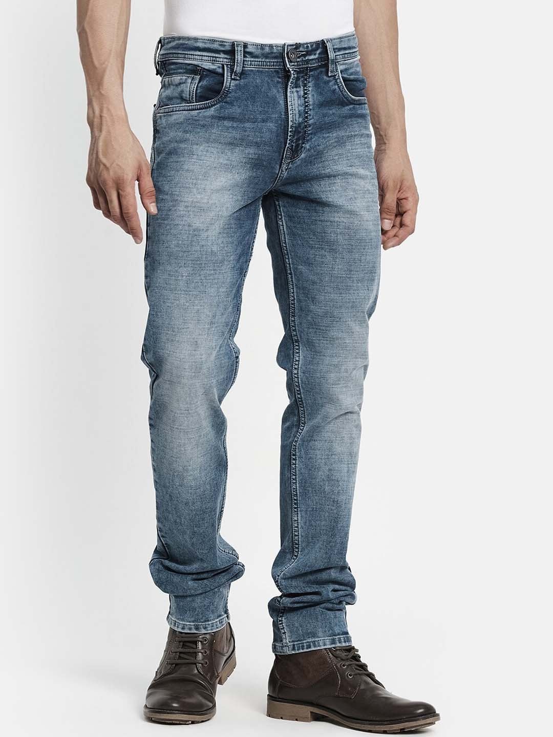 Octave Men Blue Mid-Rise Stretchable Jeans