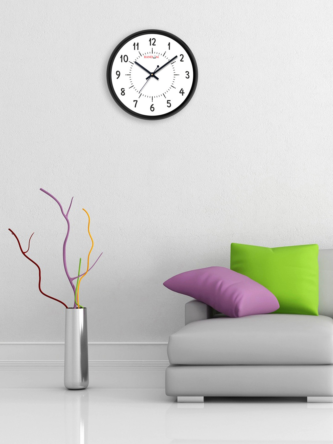 RANDOM White Dial 30 cm Analogue Wall Clock