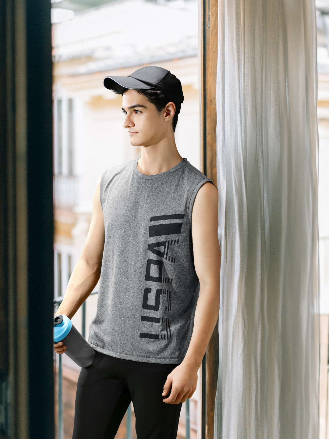 U S Polo Assn Typography Printed Athleisure Lounge T-Shirt