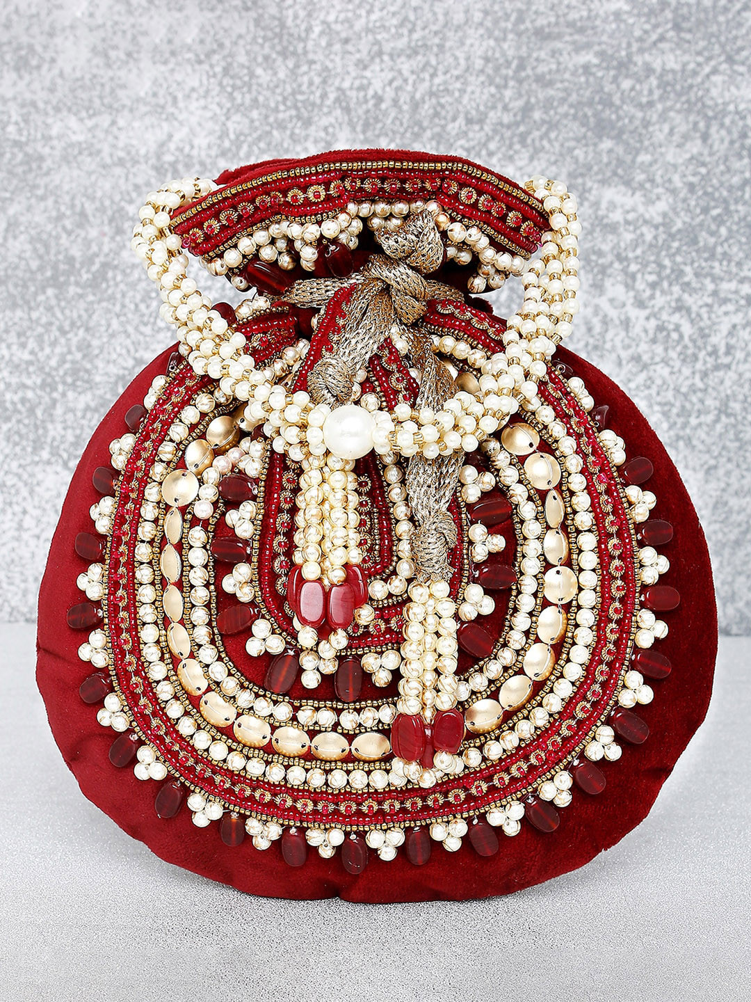 Peora Women Maroon Clutches