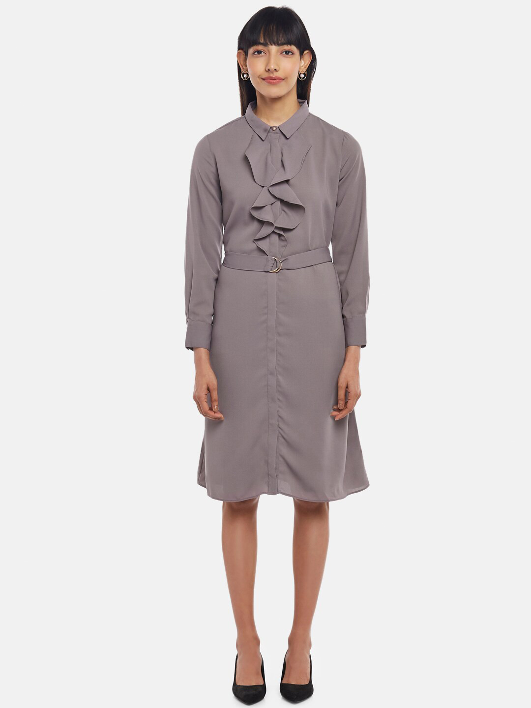 Annabelle by Pantaloons Women Mauve Formal Dress
