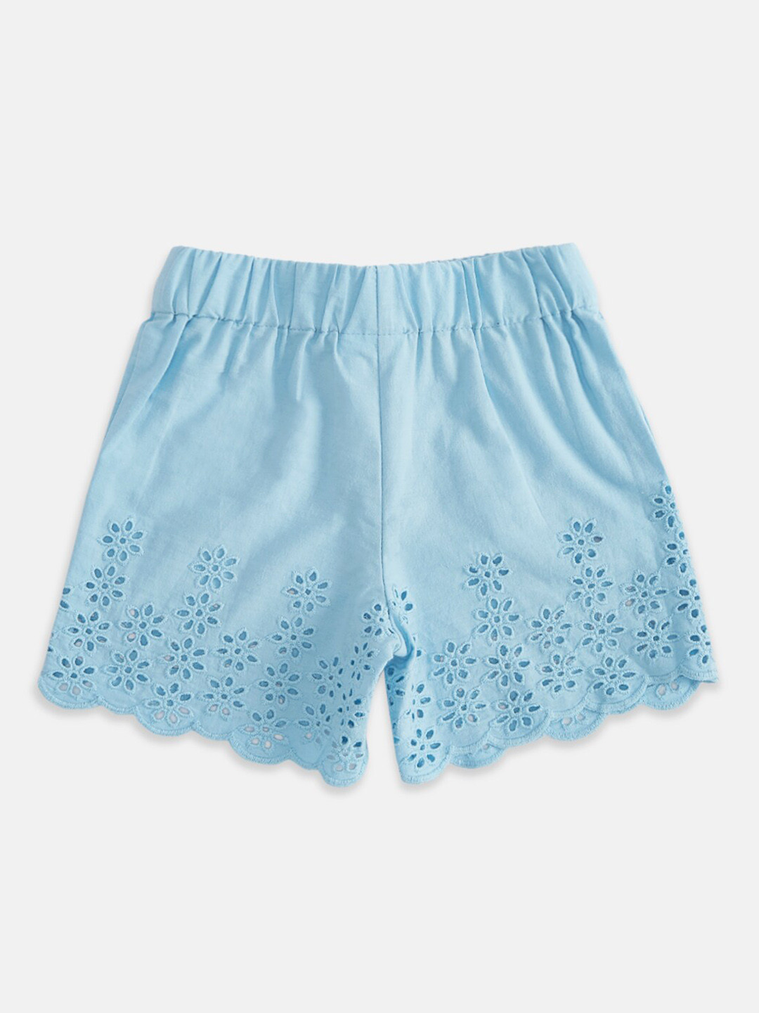 Pantaloons Baby Girls Blue Shorts