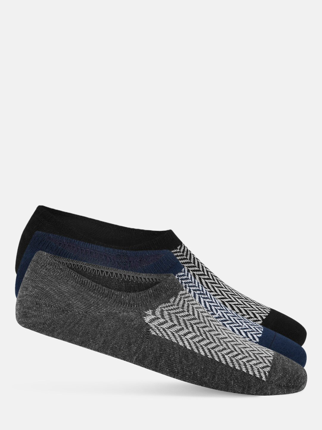 Ajile by Pantaloons Men Pack Of 3 Patterned Shoe Liners