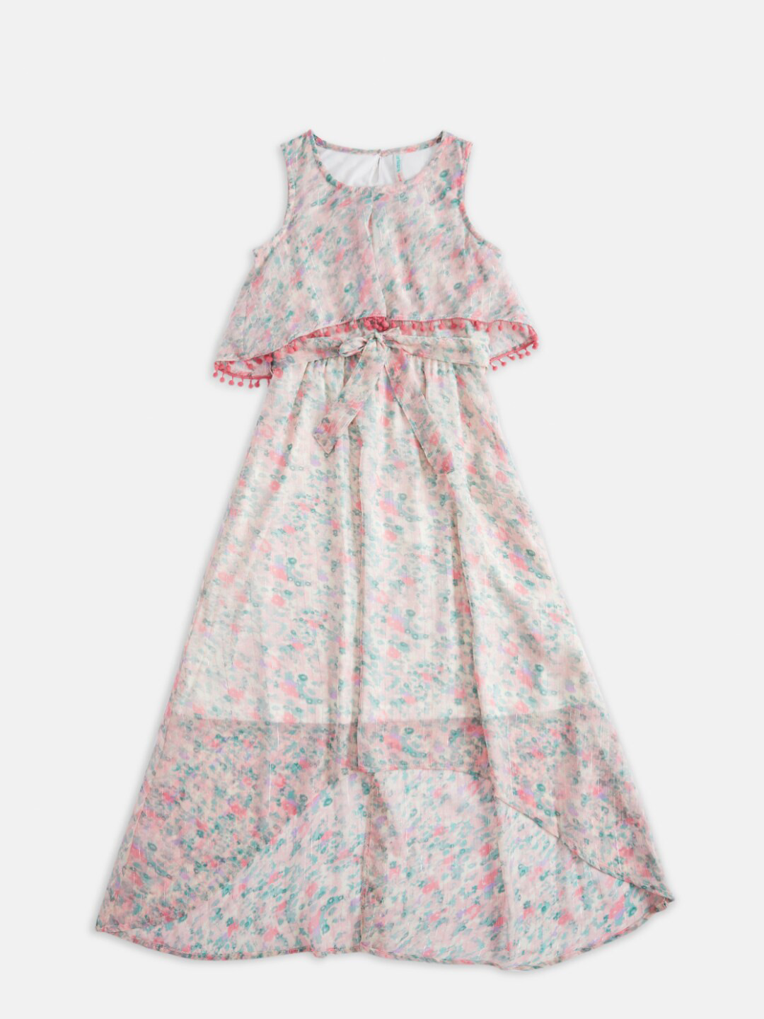 Pantaloons Junior Multicoloured Floral Maxi Dress