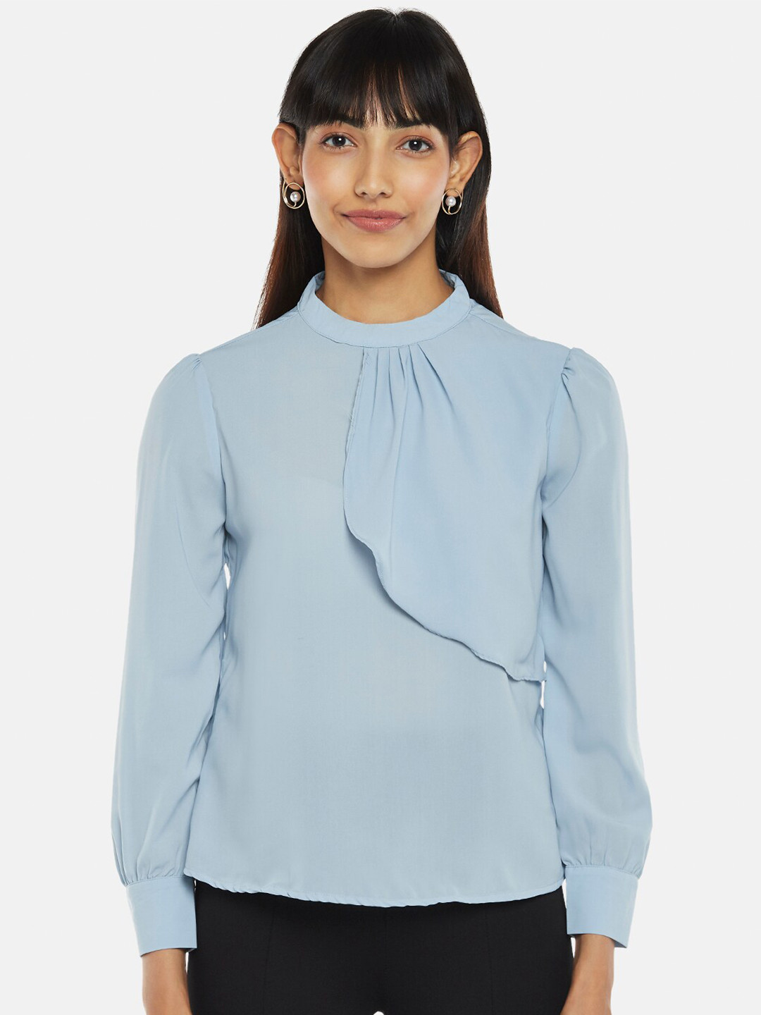 Annabelle by Pantaloons Blue Solid Top