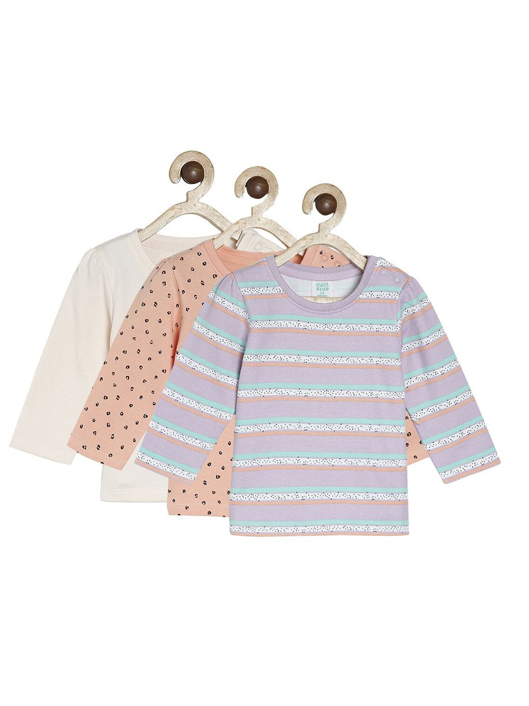 MINI KLUB Girls Multicoloured Geometric Print Organic Cotton Top