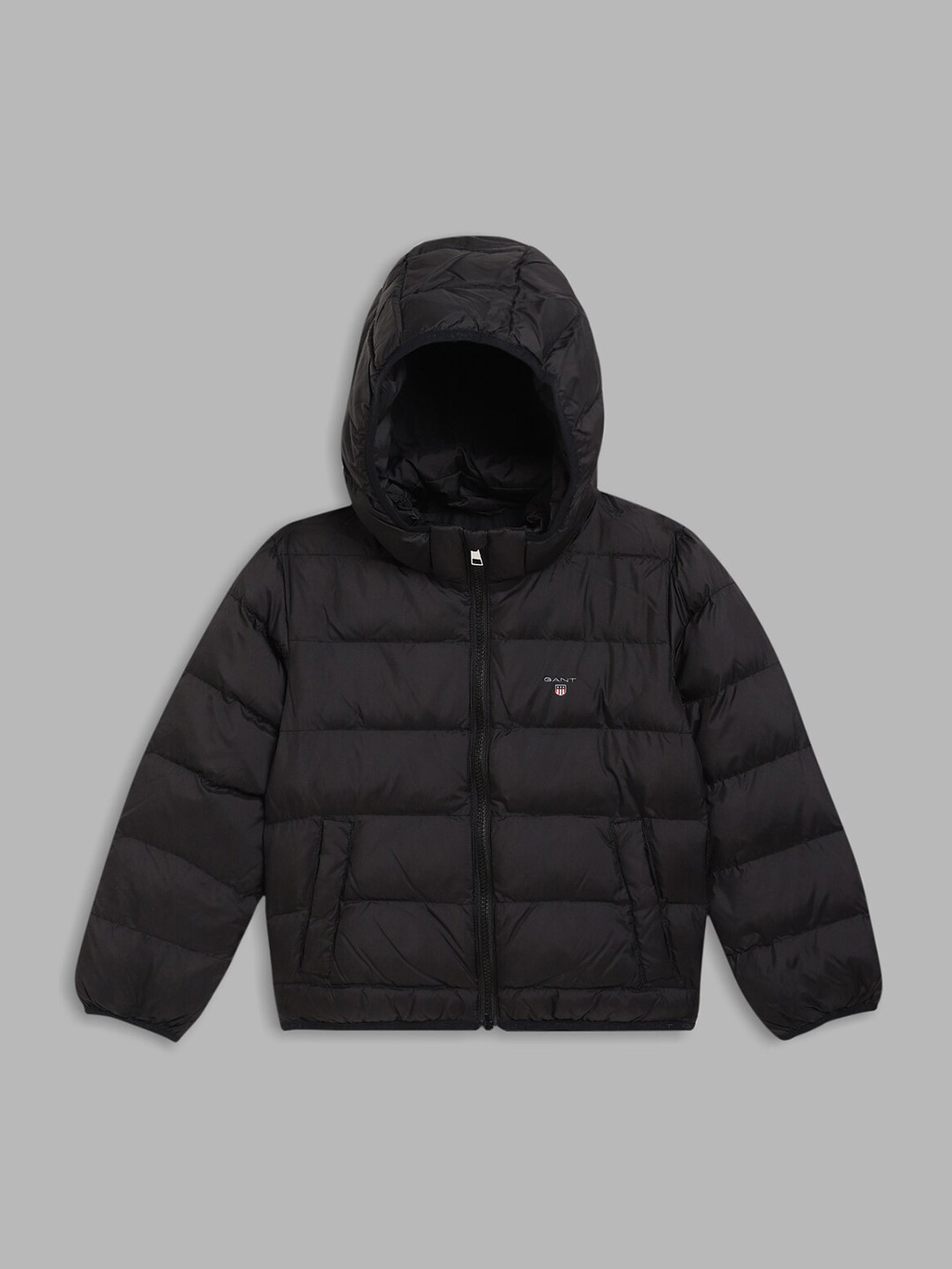 GANT Boys Black Longline Puffer Jacket