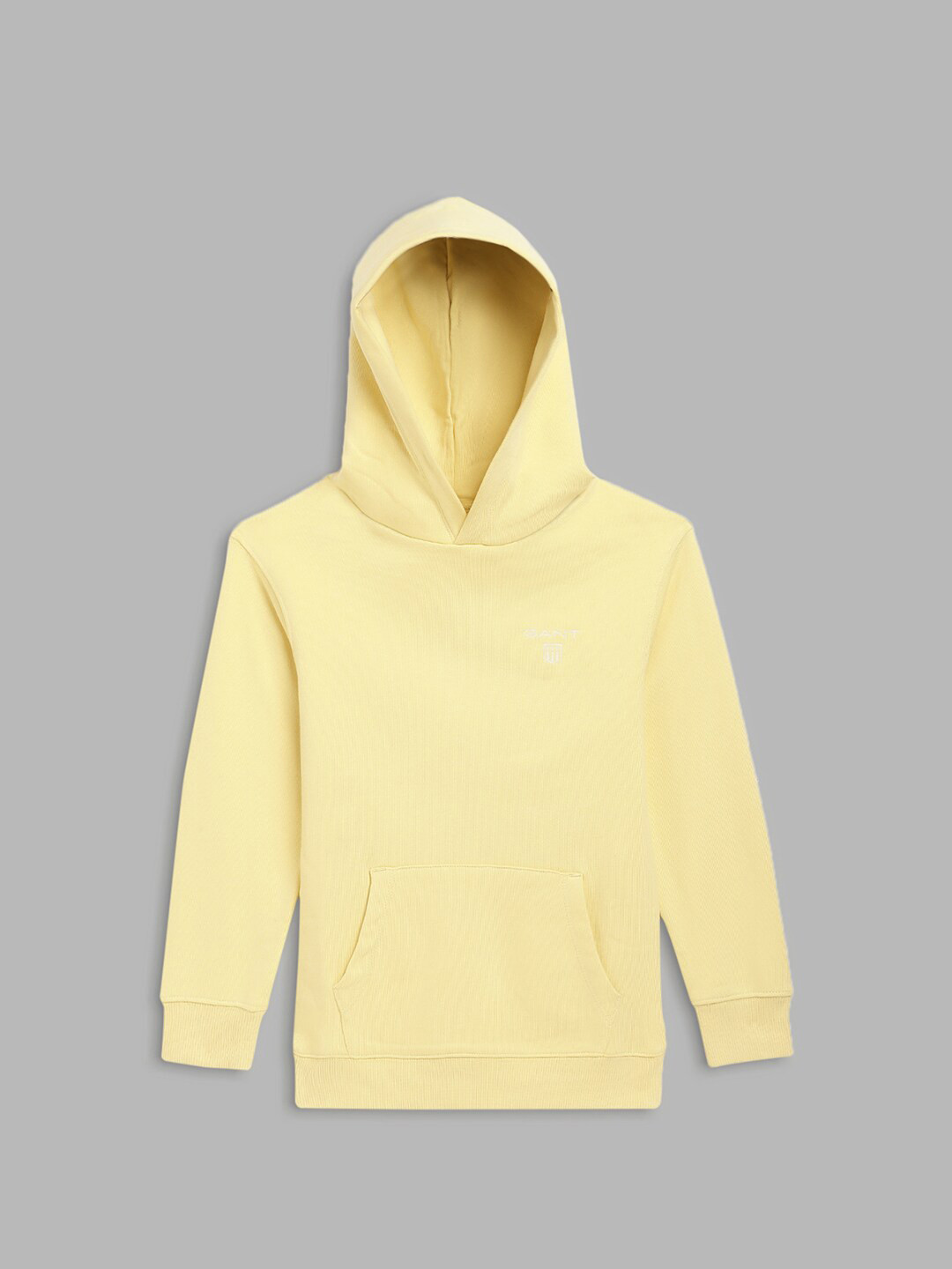 GANT Boys Yellow Hooded Pullover Sweatshirt