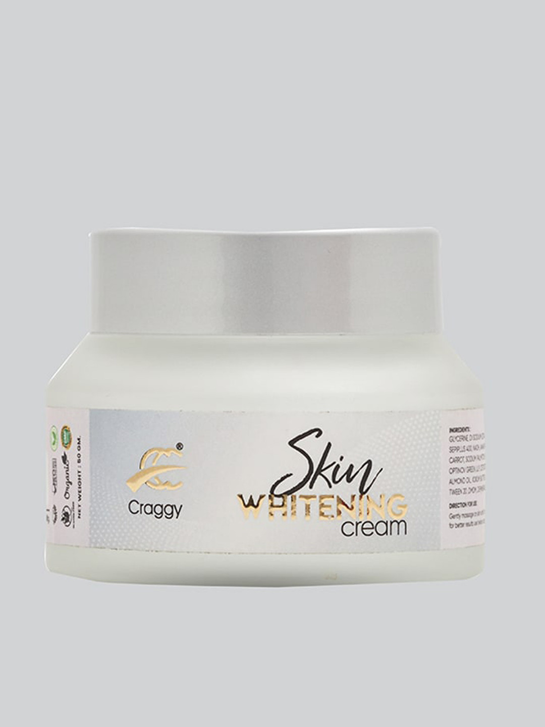 Craggy Cosmetic Skin Whitening Cream for All Skin Types - 100 g