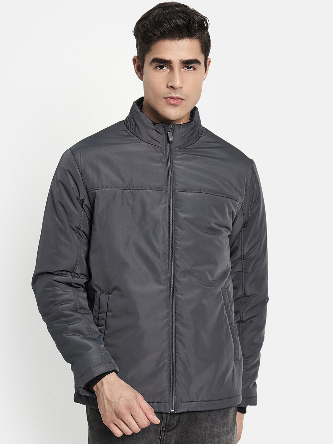 METTLE Men Grey Tailored Jacket