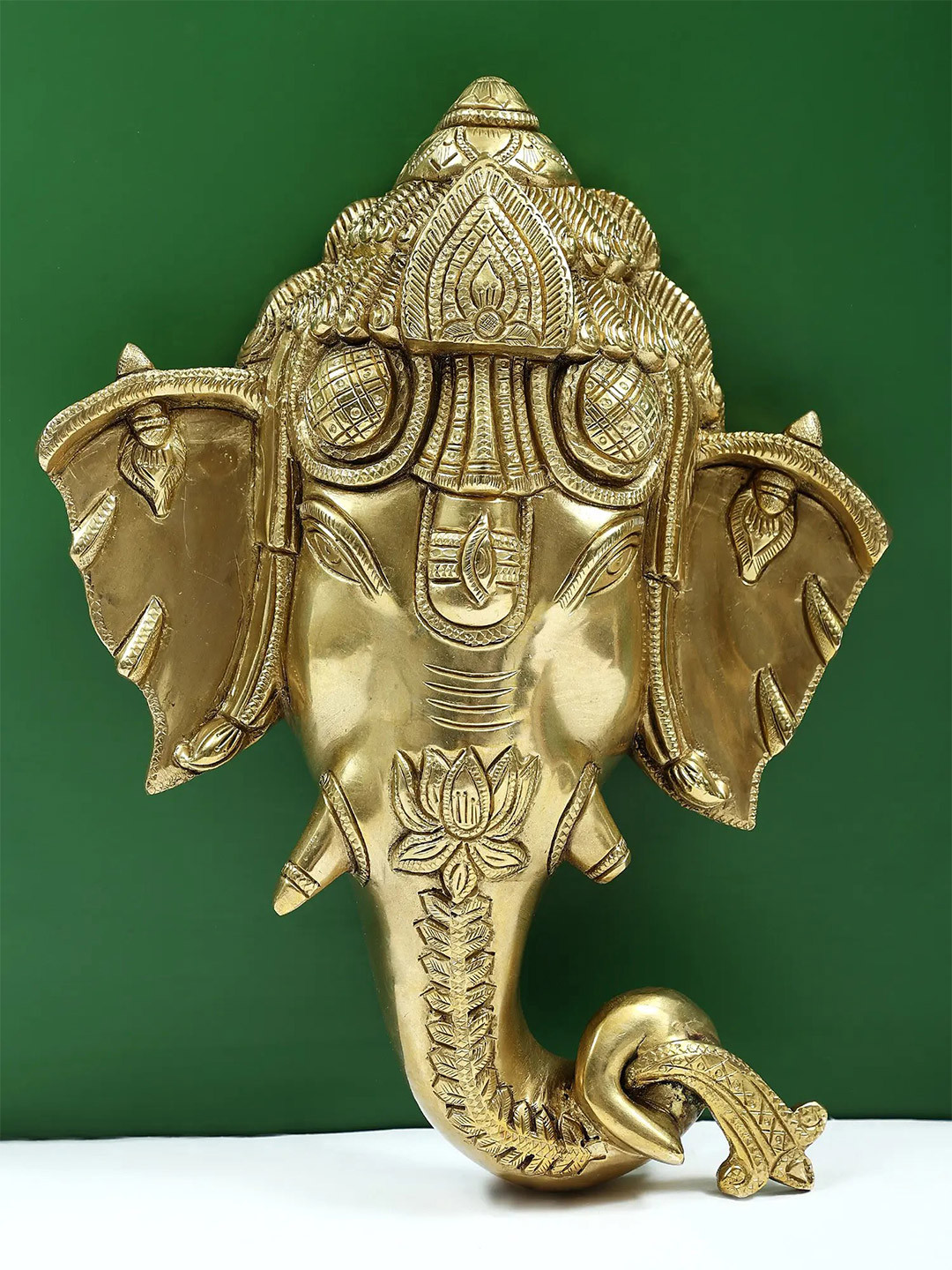 Exotic India Gold-Toned Ganesha Wall Hanging