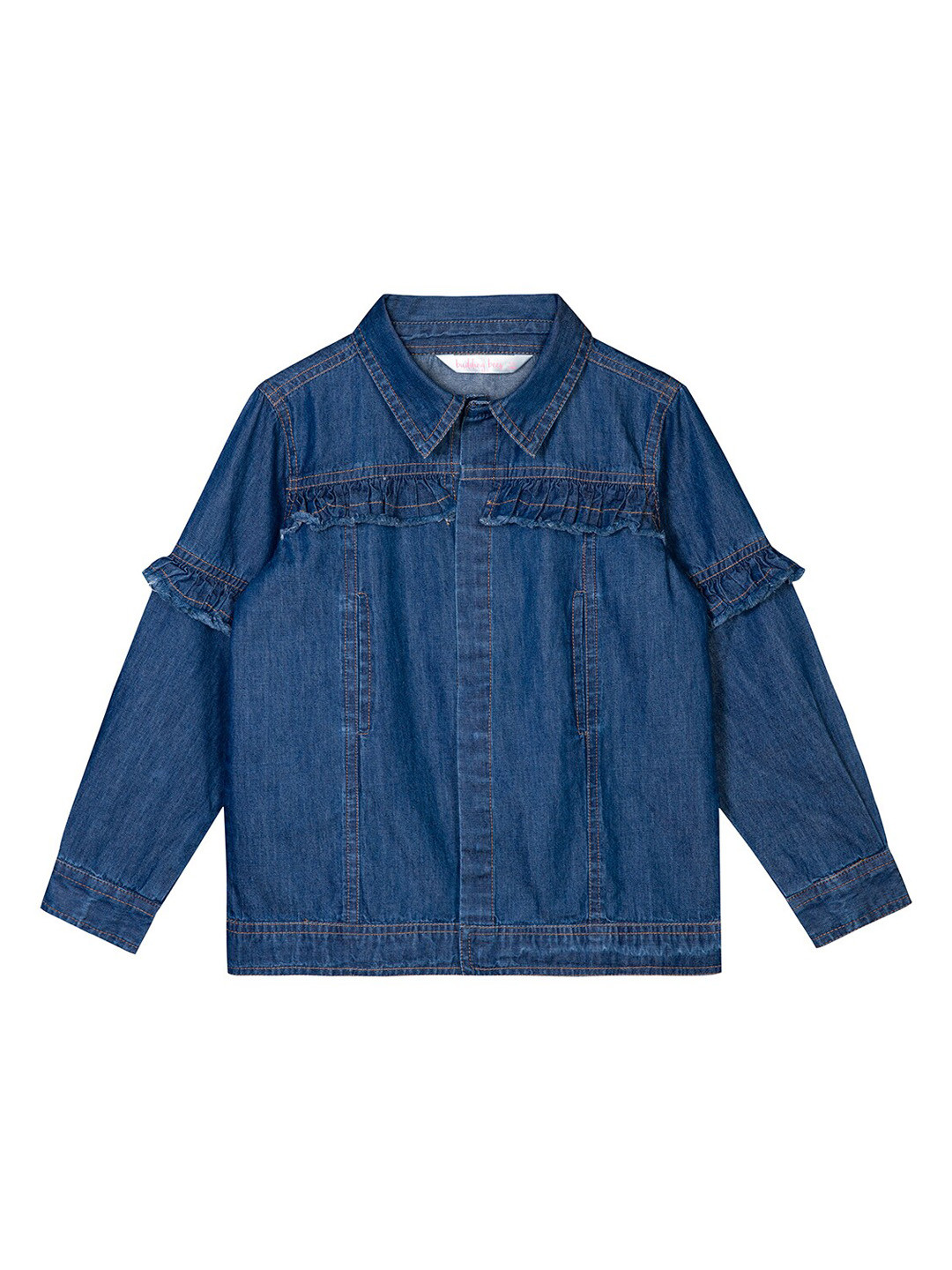 Budding Bees Girls Blue Outdoor Denim Jacket