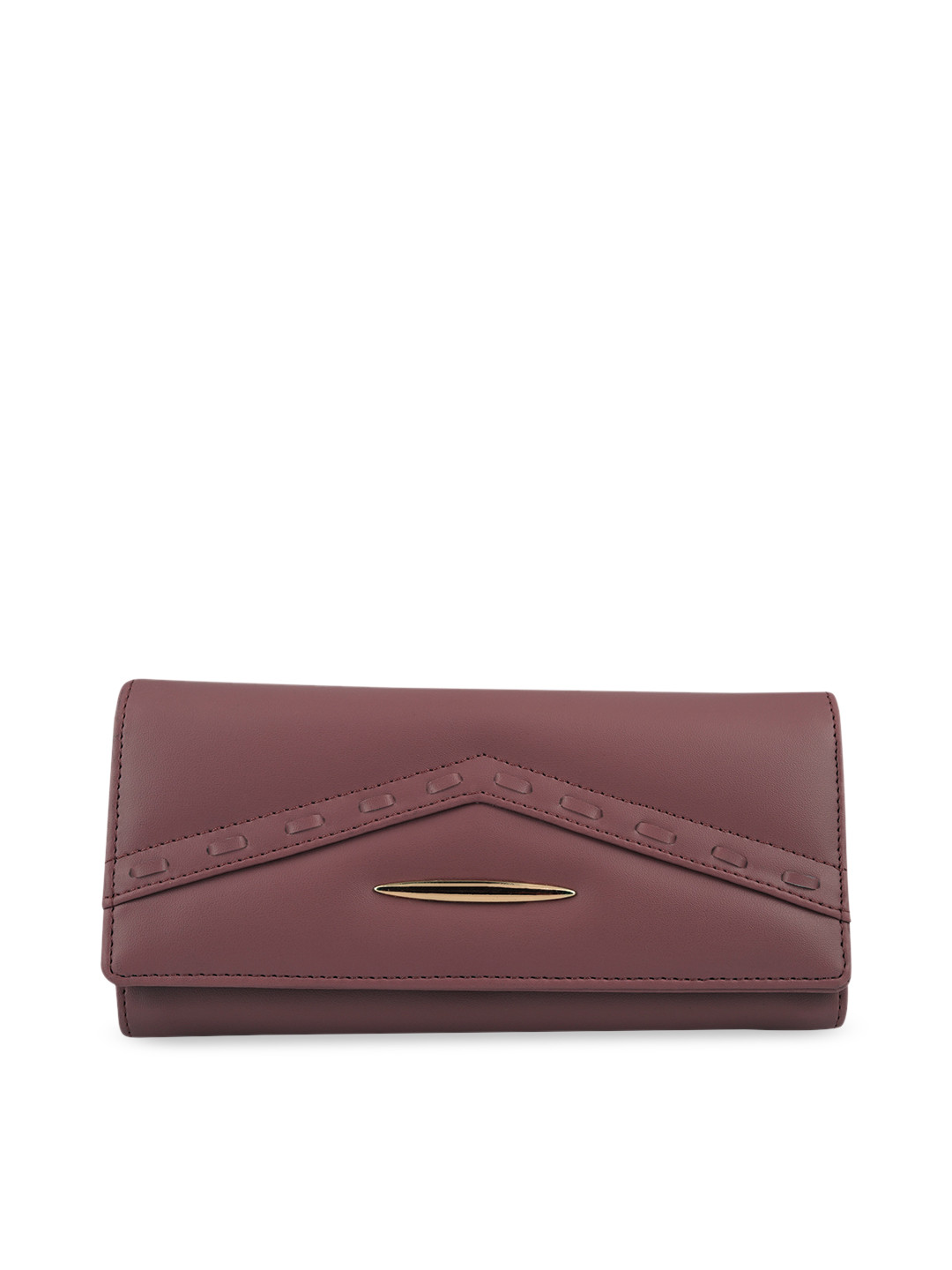YESSBENZA Maroon Envelope Clutch
