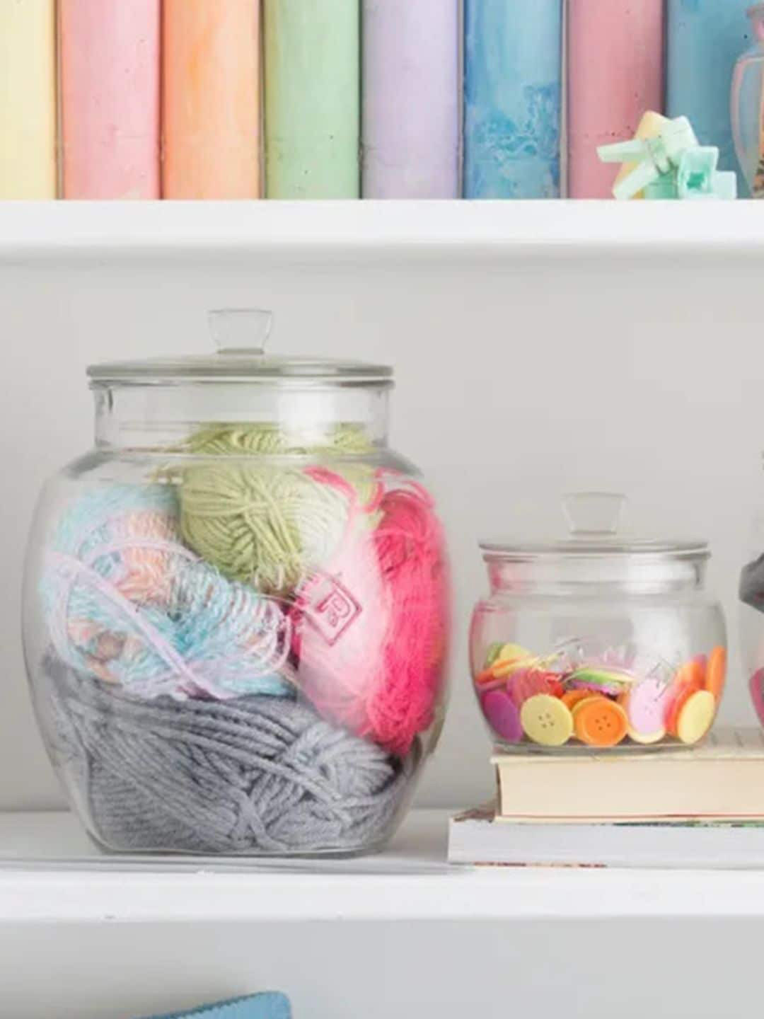 Kilner Universal Transparent Glass Dishwasher Safe Flip Top Jar-4L