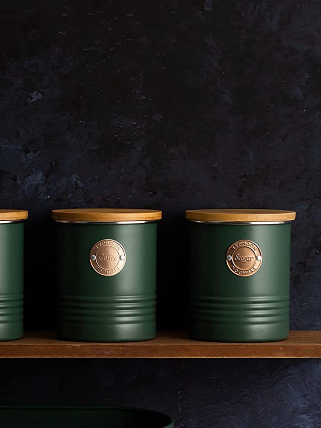 TYPHOON Green Solid Dishwasher safe Sugar Storage Container