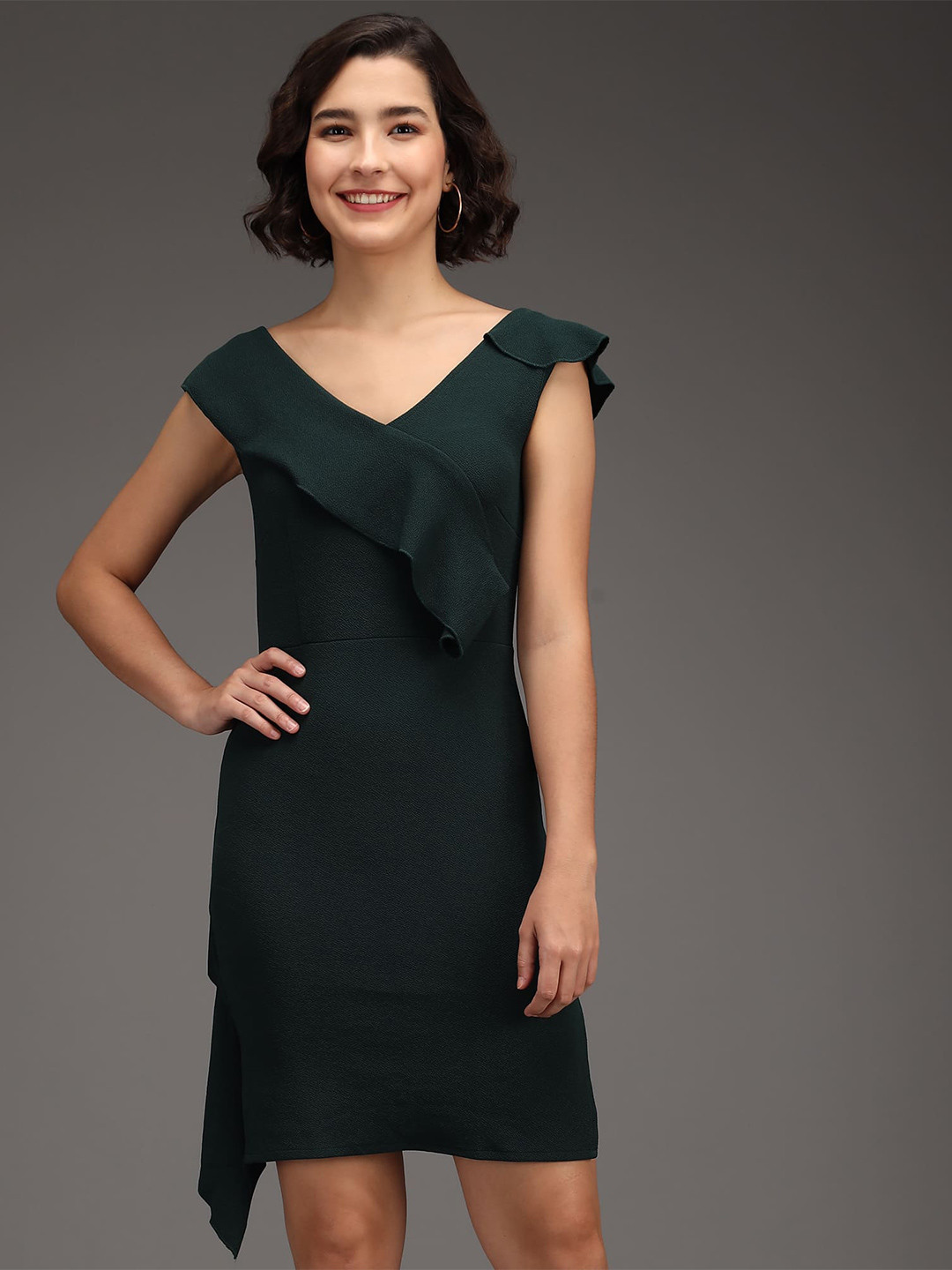 ADDYVERO Green Sheath Dress