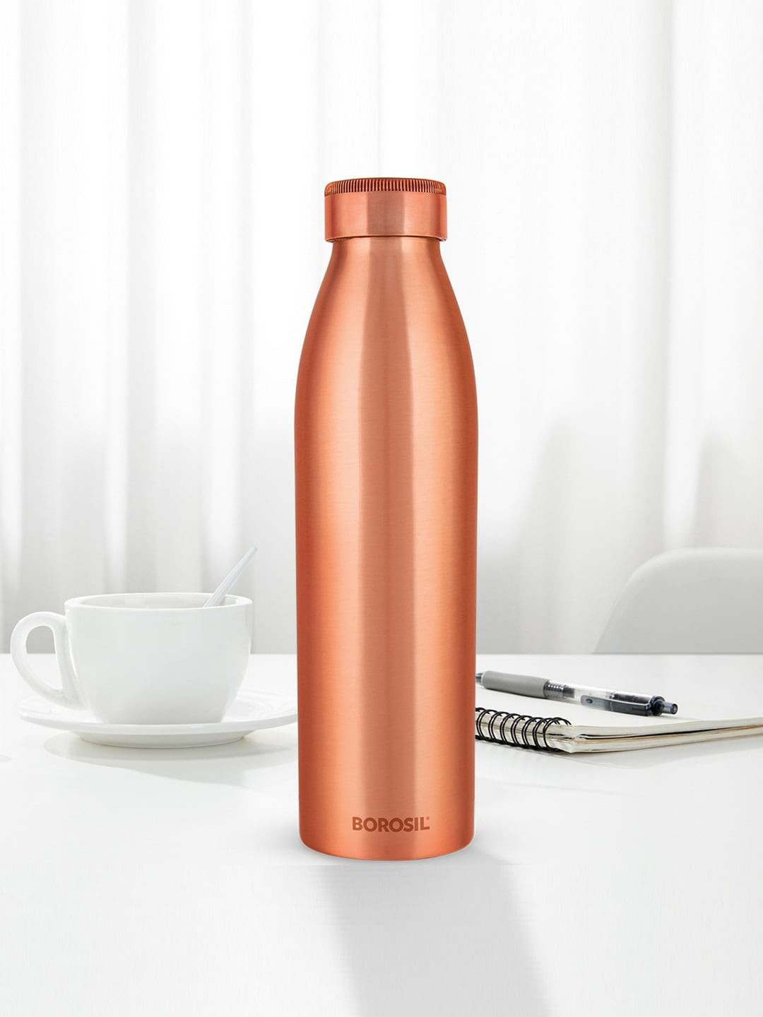 BOROSIL Copper-Toned Pure Copper Water Bottle