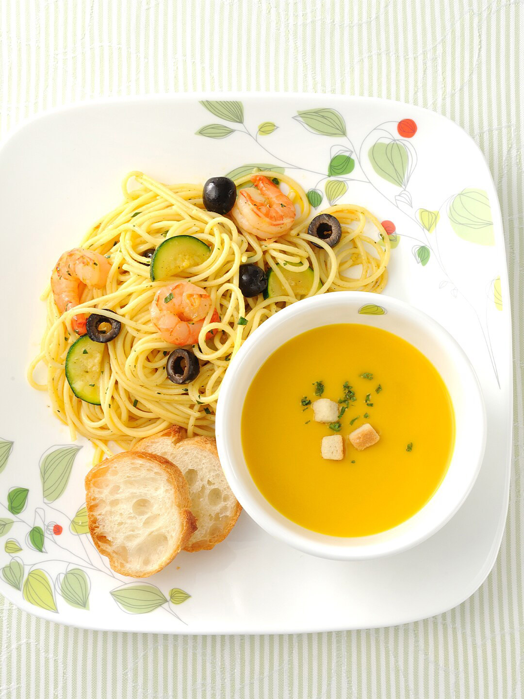 Corelle Asia Square Round 6 Pieces Dishwasher And Microwave Safe Printed Glossy Plates