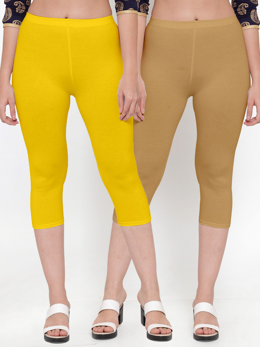 Jinfo Women Yellow Capris