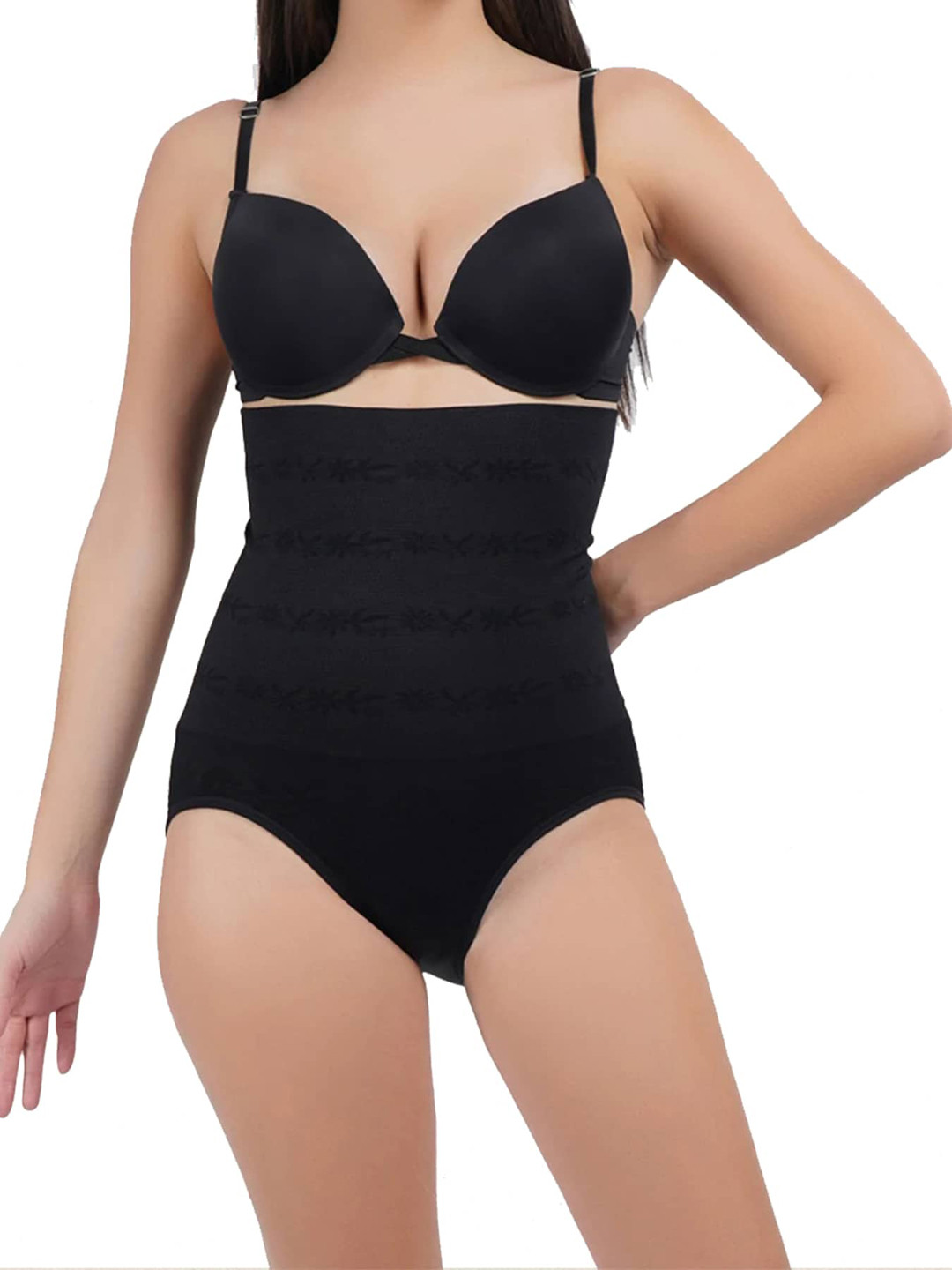 COLOR STYLE Women Black Solid Tummy Shapewear