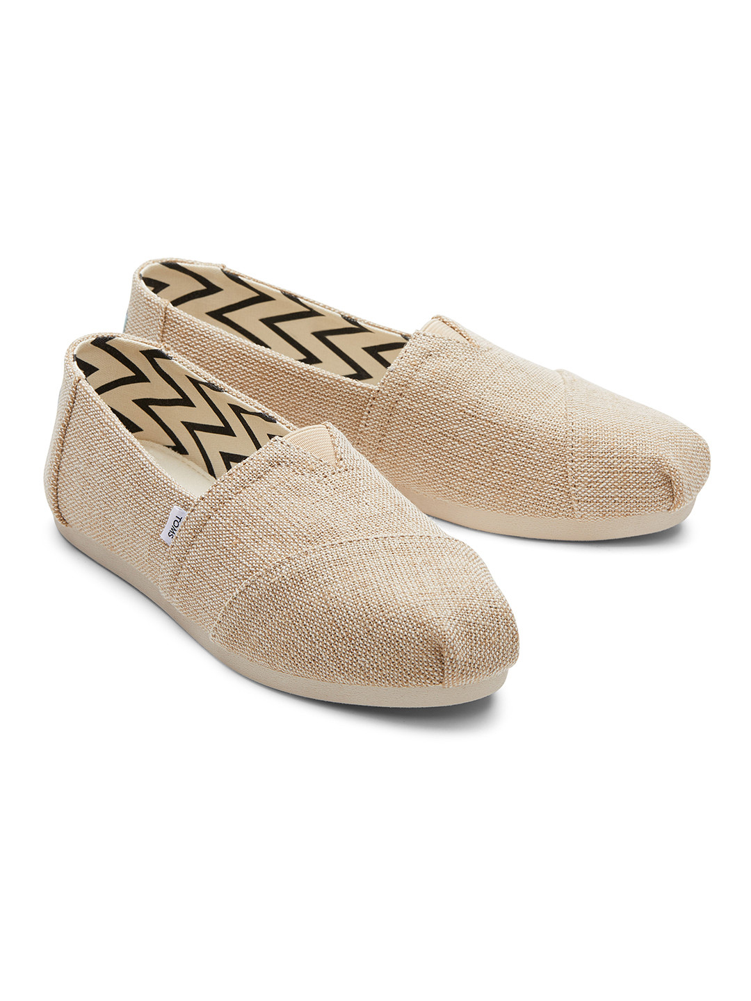 TOMS Women Beige Slip-On Sneakers