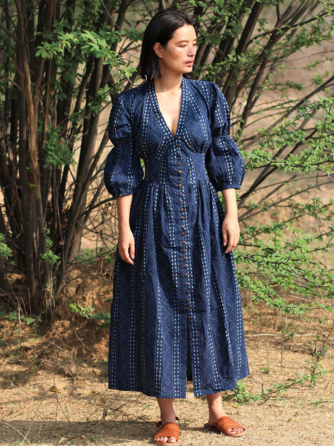 Chidiyaa Blue Midi Dress