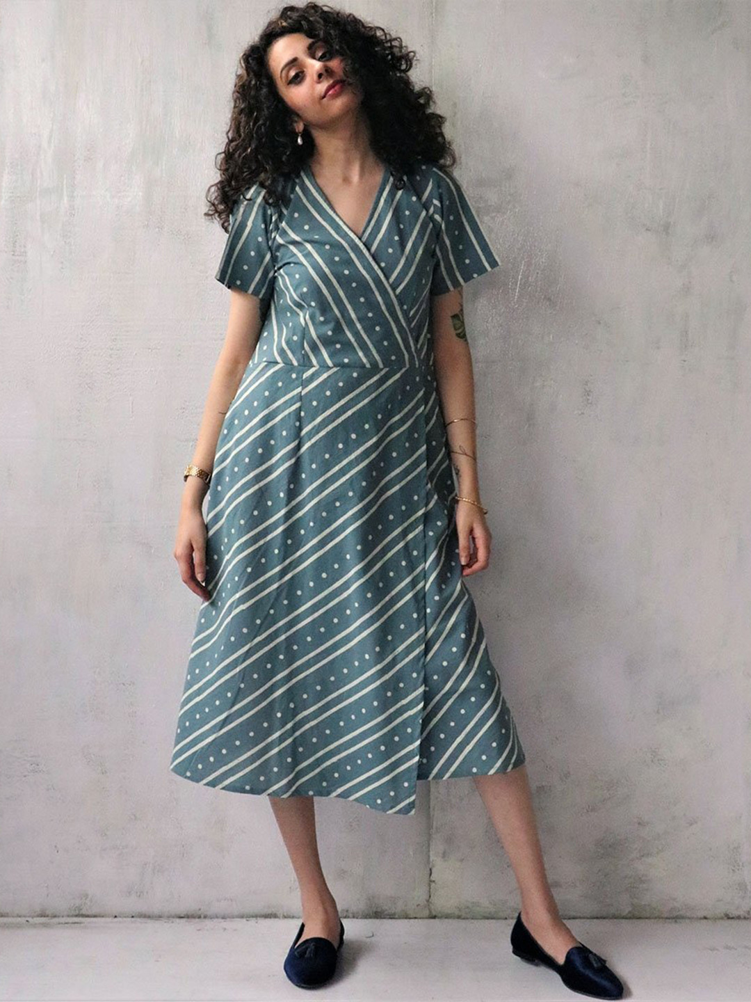 Chidiyaa Blue Midi Dress