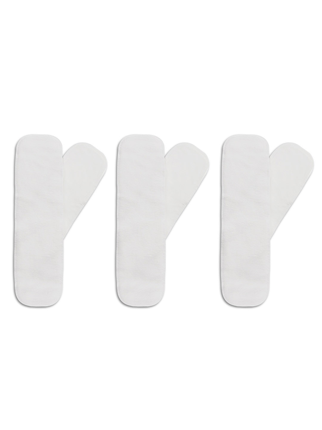 SuperBottoms Kids White Pack of 3   Dry Feel Pad & Booster Pad Set for UNO Cloth   Diaper