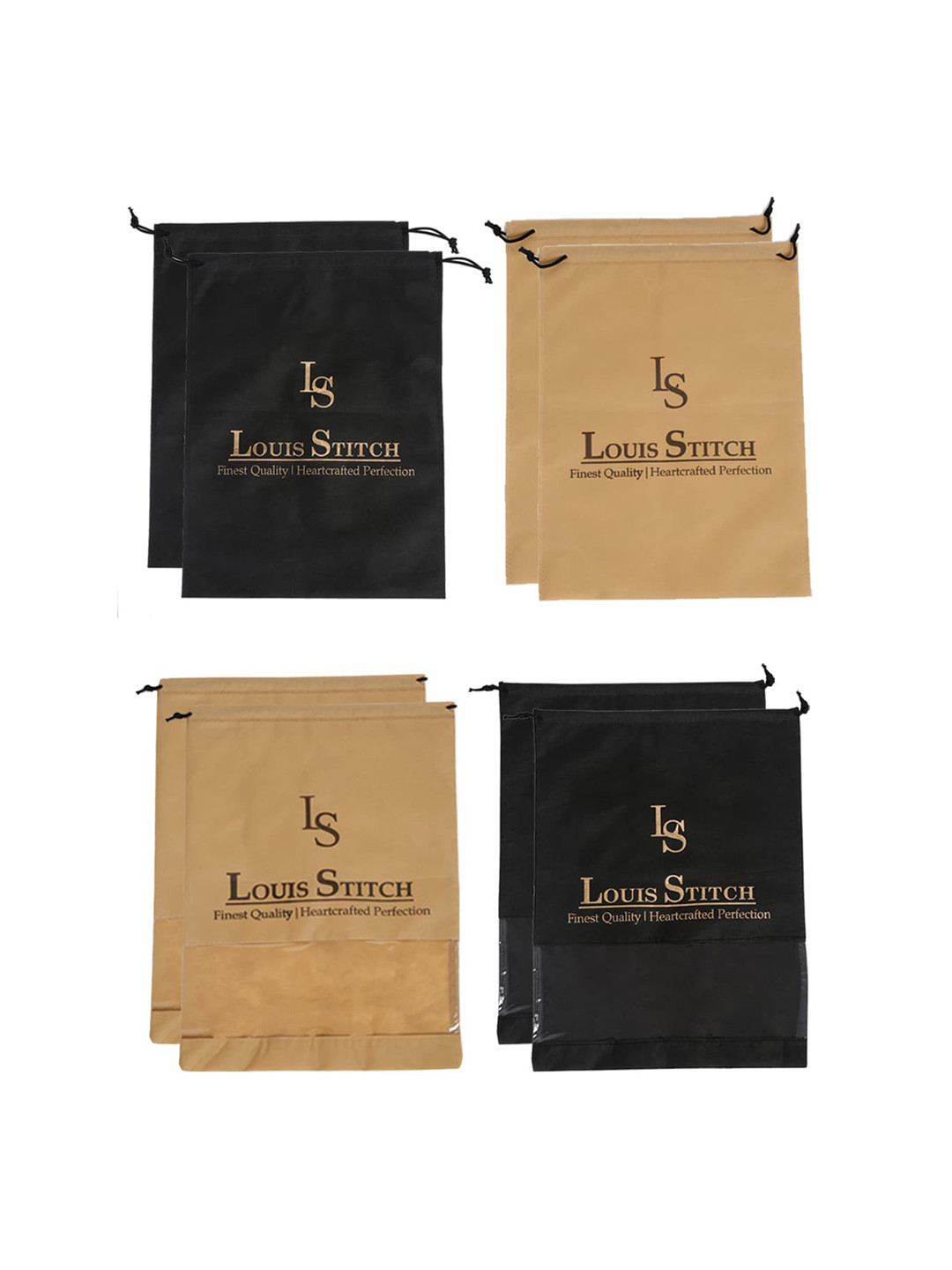 LOUIS STITCH Men Set Of 8 Solid Shoe Organiser