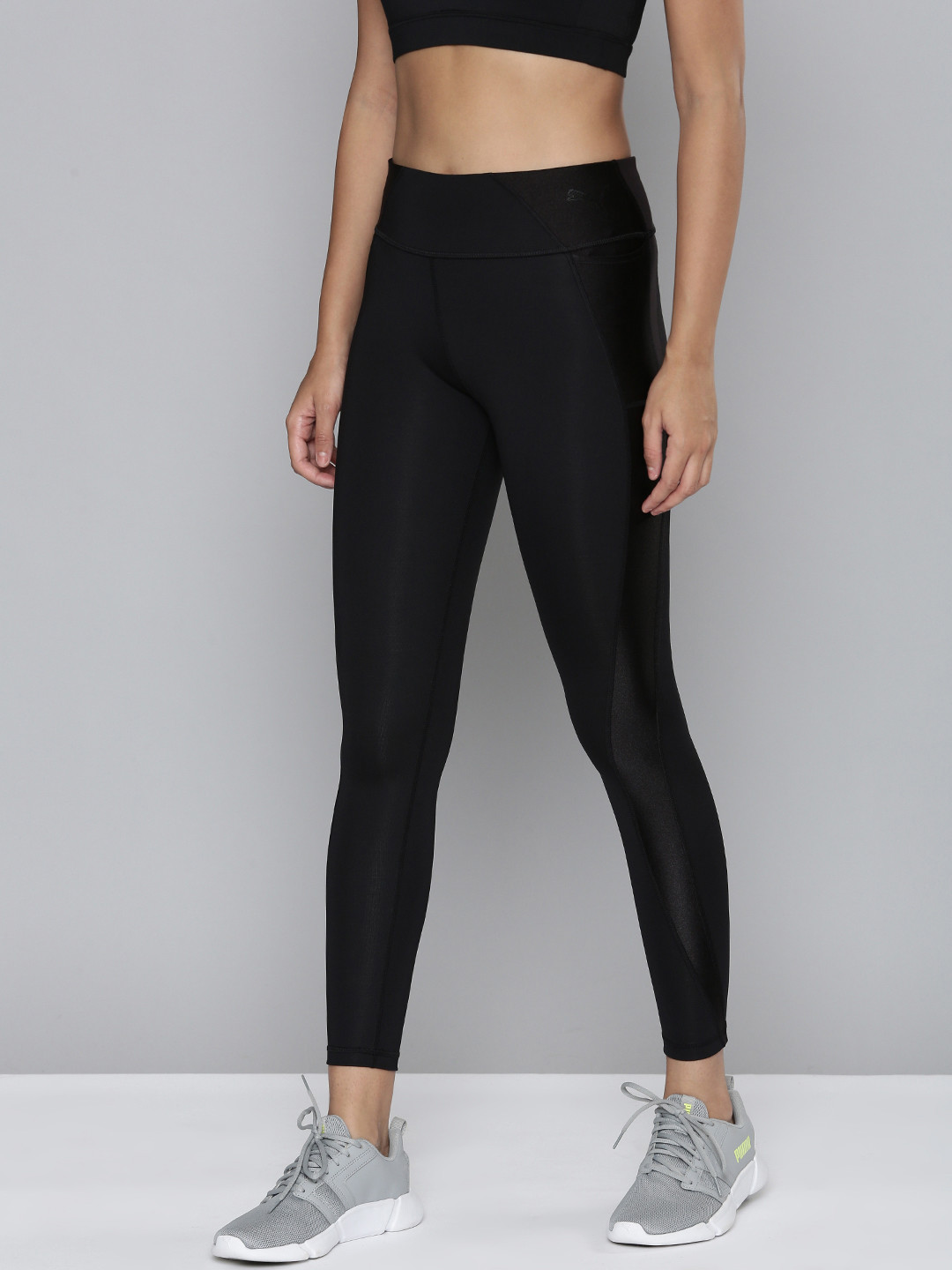 Puma Women Black Solid dryCELL Day in Motion Tights