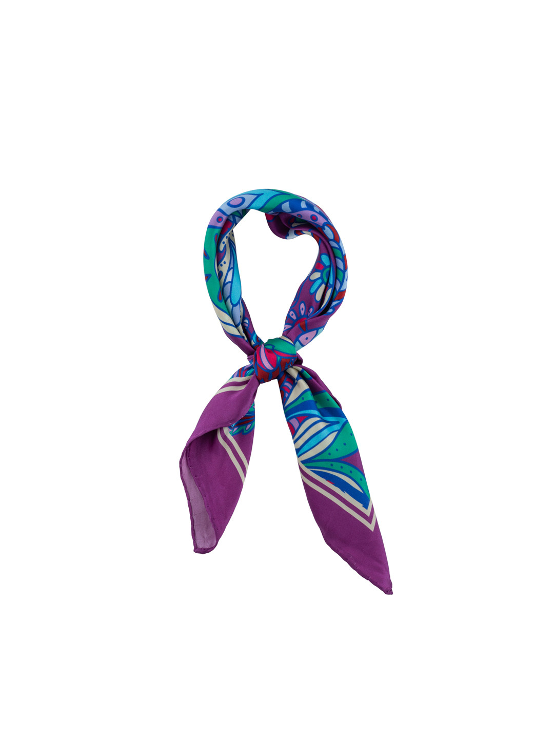 The Tie Hub Men Purple & Blue Printed Neckerchief