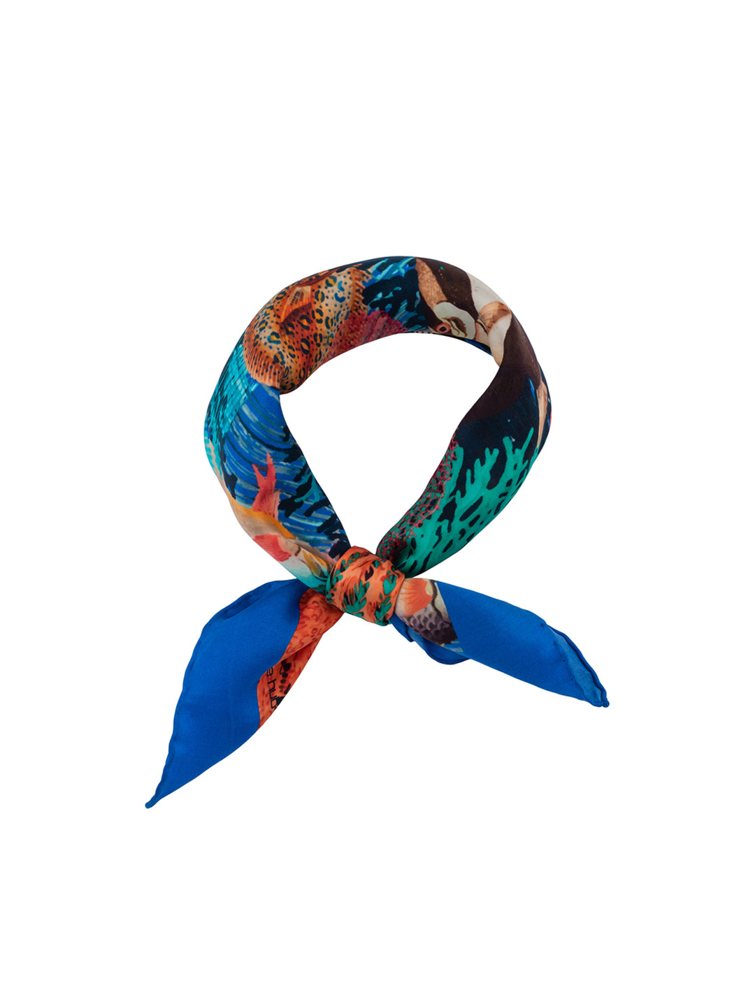 The Tie Hub Men Blue & Red Printed Scarf