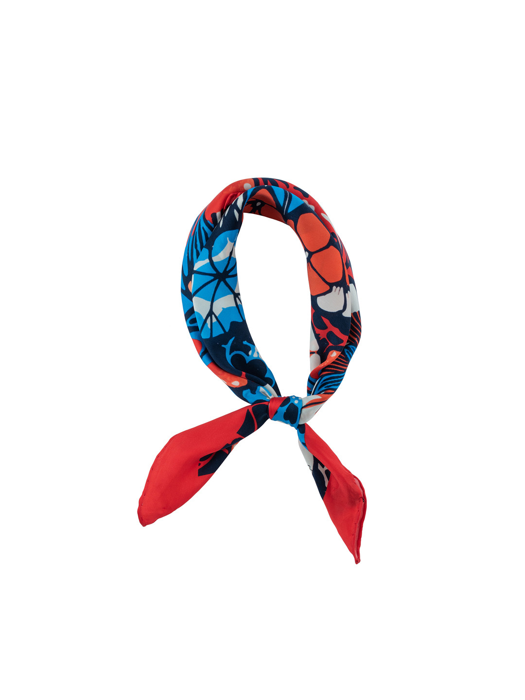 The Tie Hub Men Red & Blue Printed Scarf