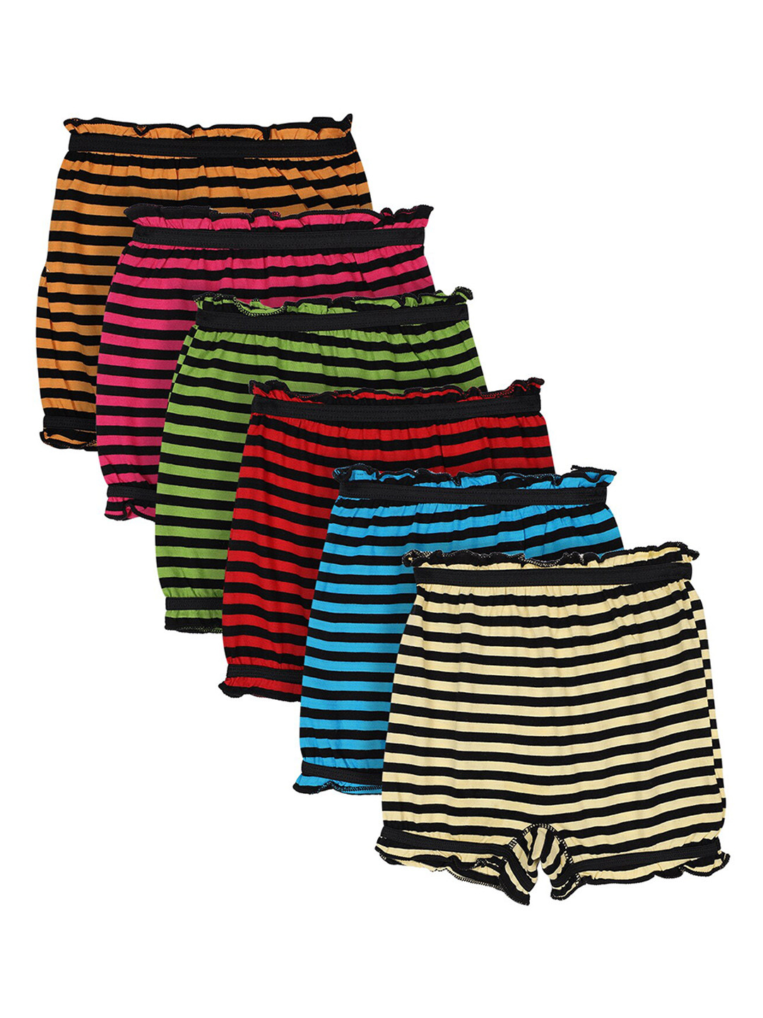 Bodycare Kids Pack Of 6 Assorted Cotton Basic Briefs