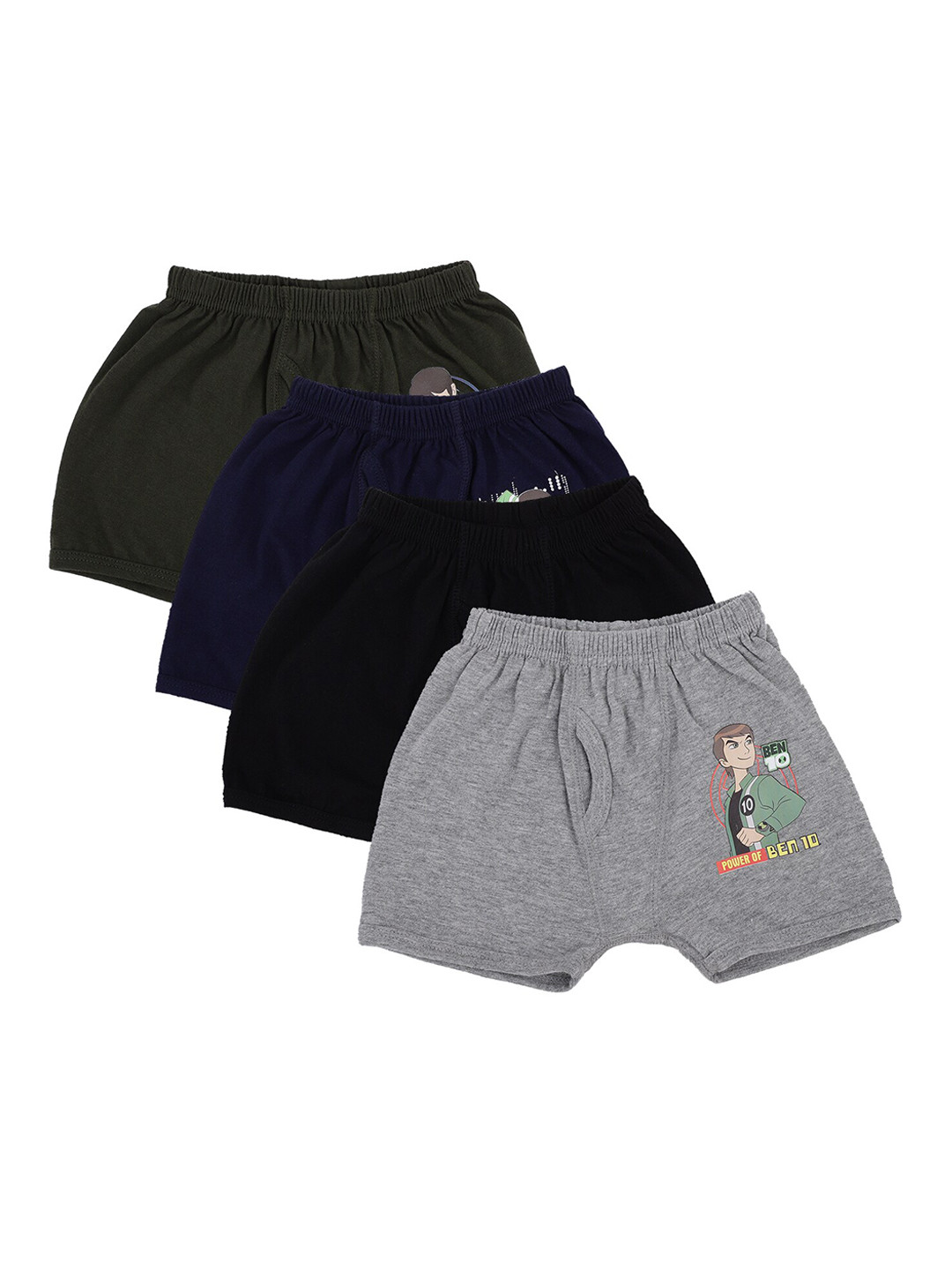Bodycare Kids Boys Pack Of 4 Assorted Ben 10 Printed Cotton Trunk KIA953-PK001_P4
