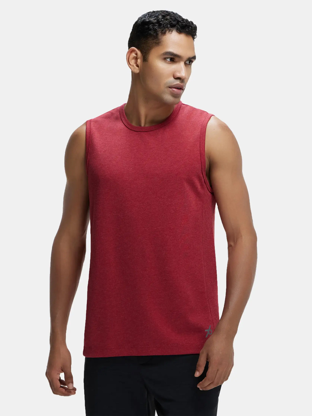 Super Combed Cotton Blend Muscle Tee with Breathable Mesh-MV13