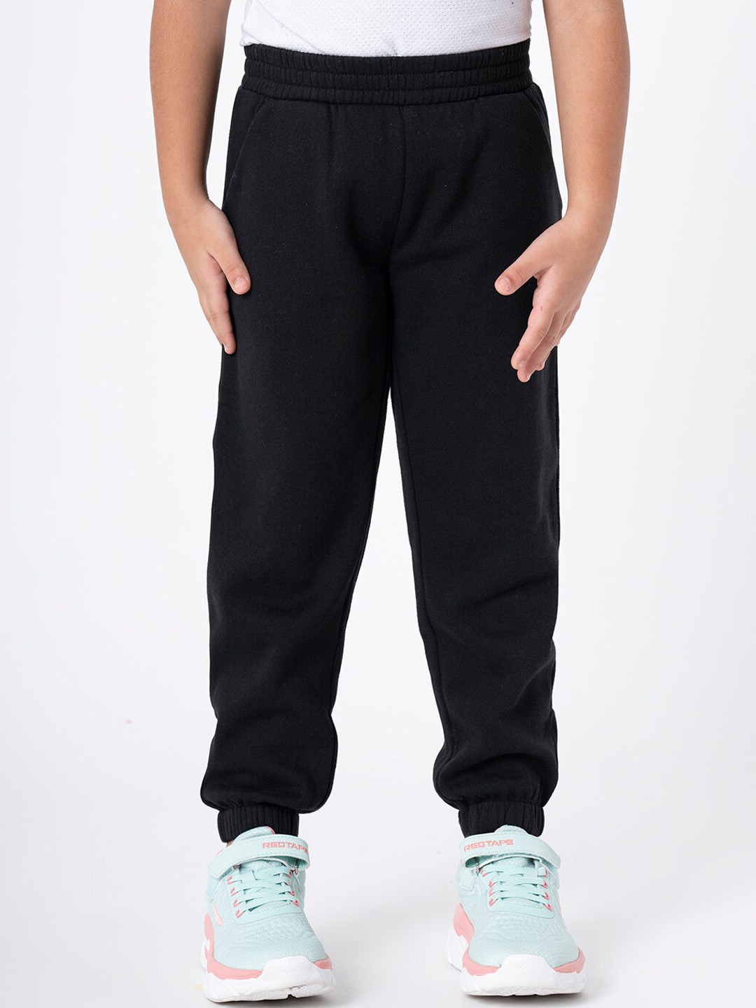 Mode by Red Tape Girls Black Regular Fit Solid Jogger