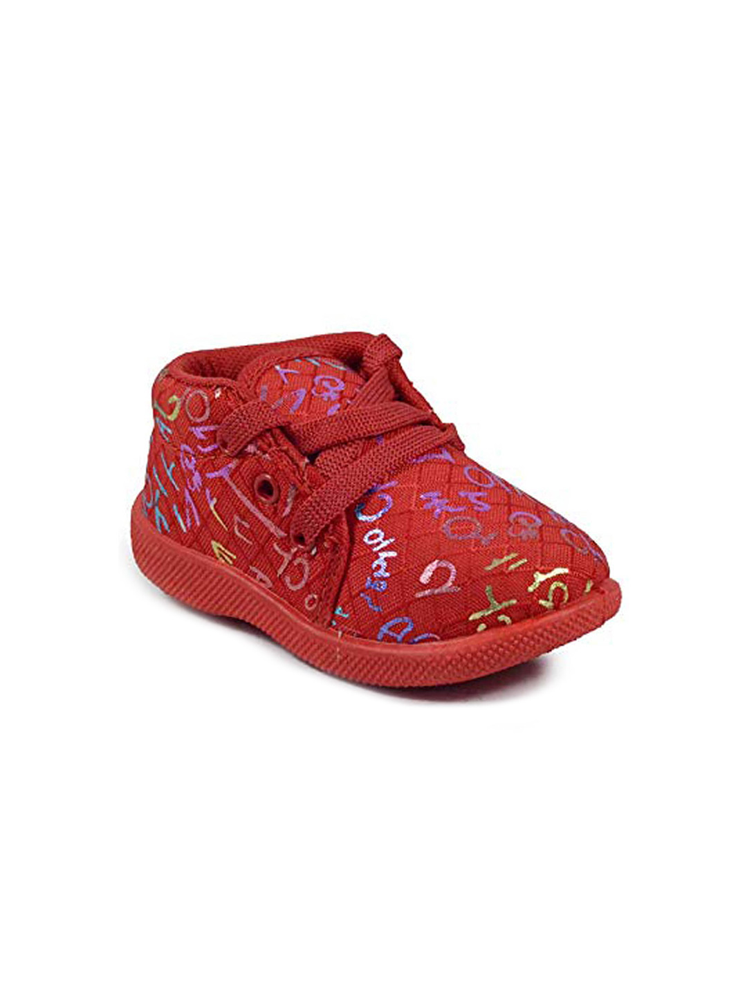 Smartots Unisex Kids Red Printed Slip-On Sneakers