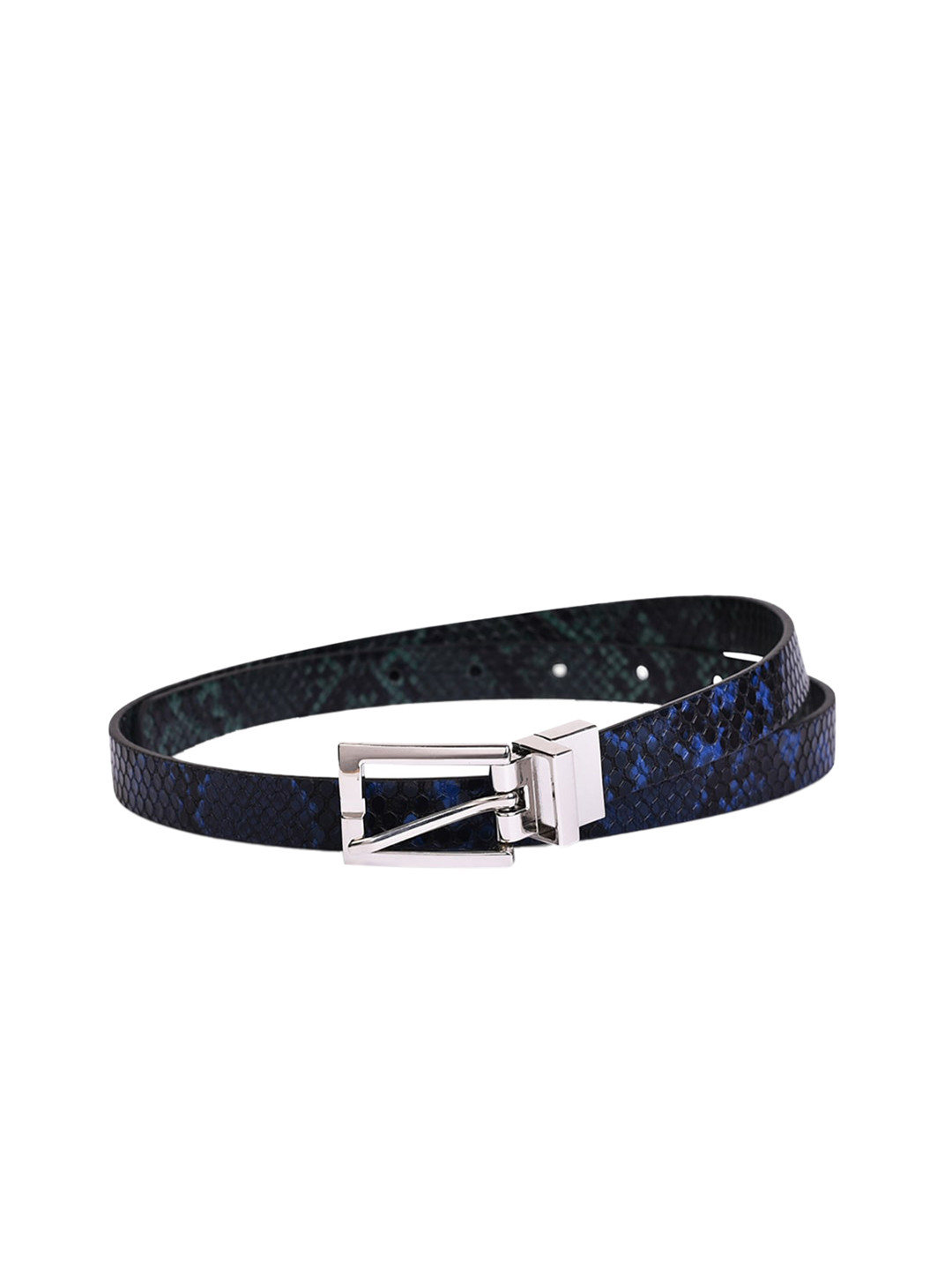 Belwaba Women Navy Blue Reversible Belts