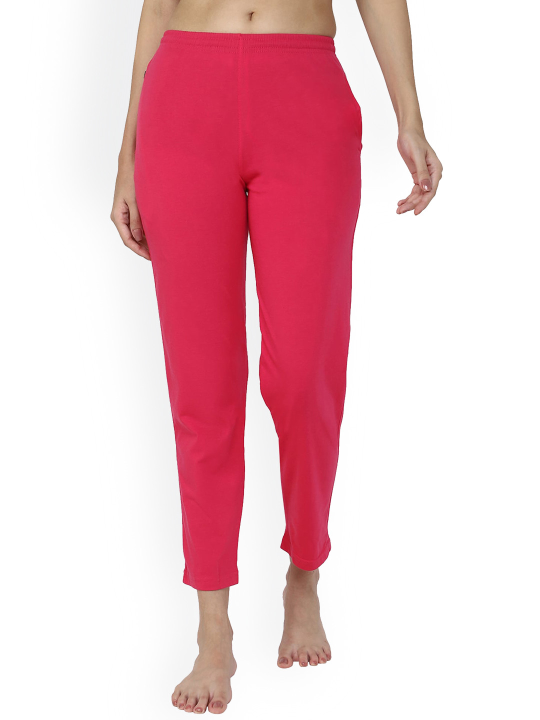 DYCA Women Fuchsia Plus Size Cotton Lounge Pant