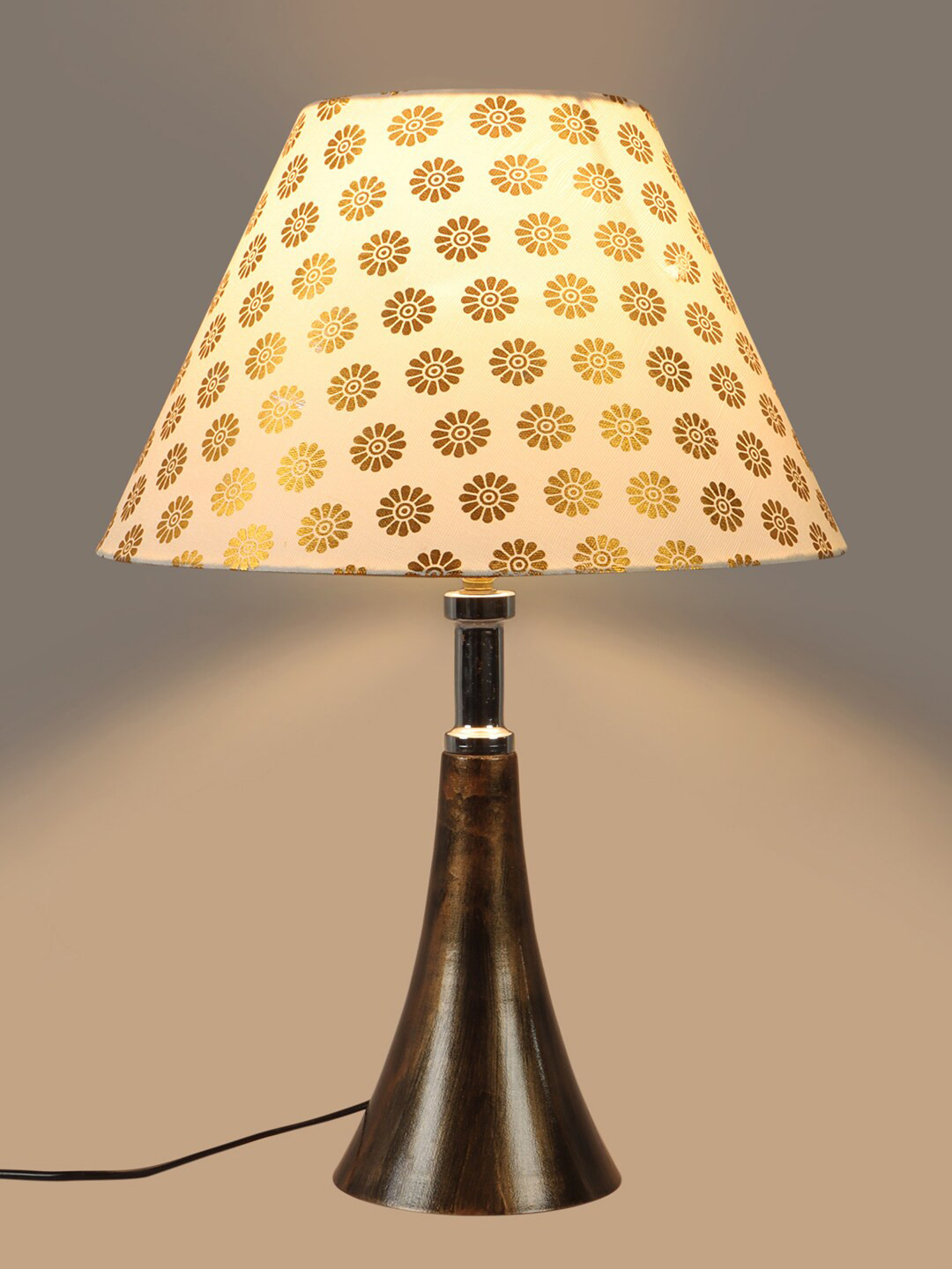 foziq Copper Printed Table Lamp