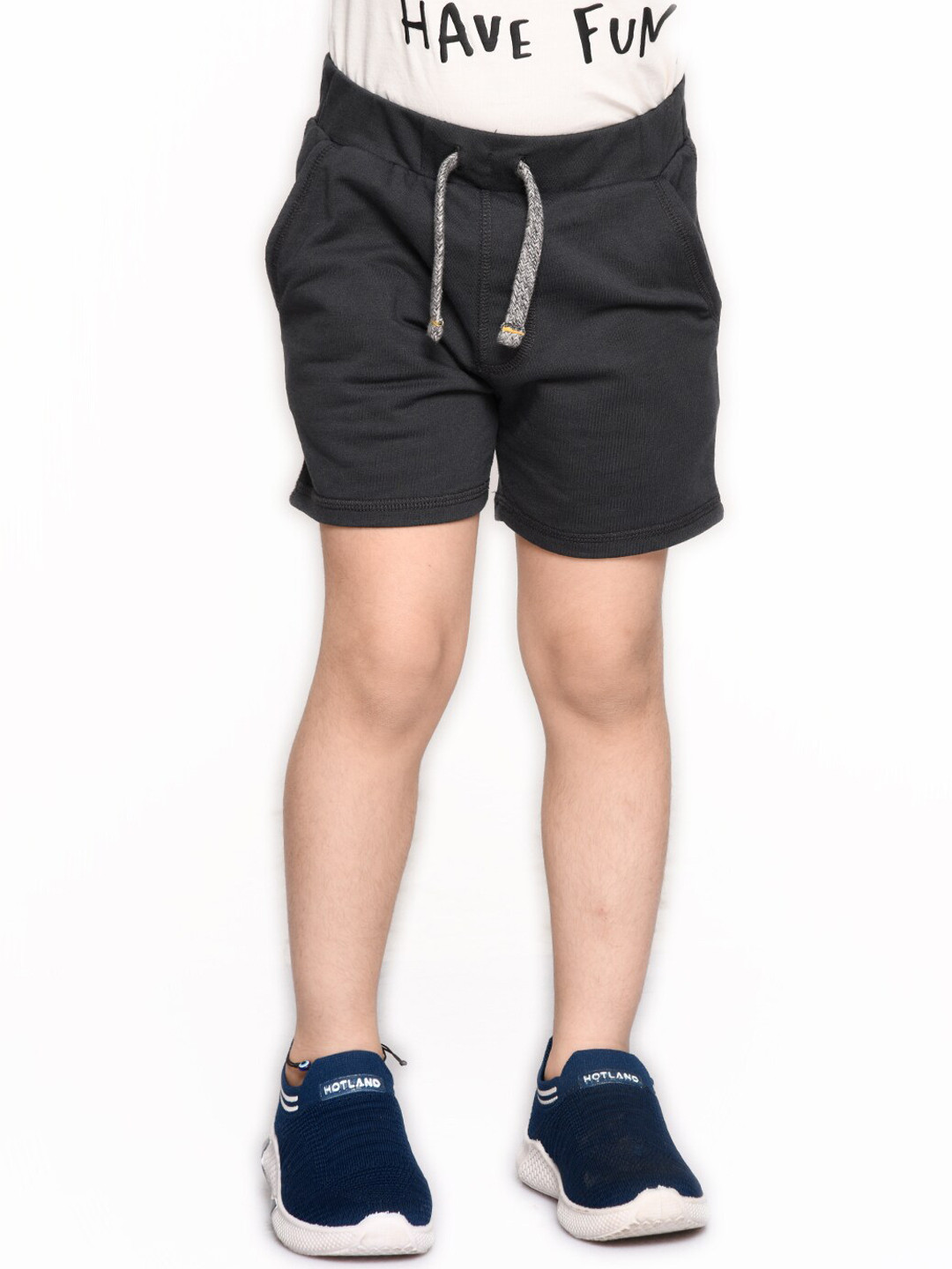 SPUNKIES Boys Black Solid Antimicrobial Technology Shorts