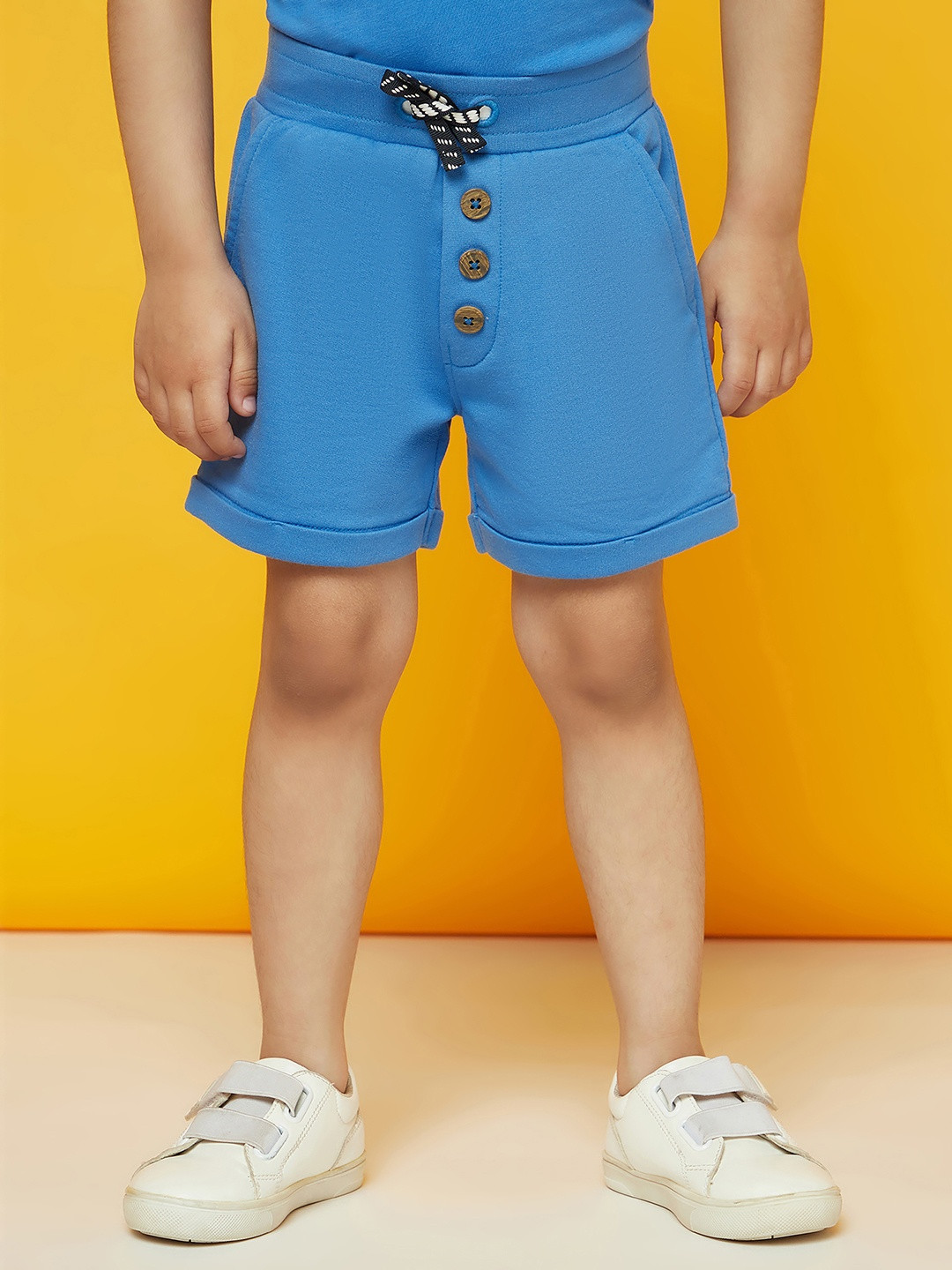 SPUNKIES Boys Blue Antimicrobial Technology Organic Cotton Shorts