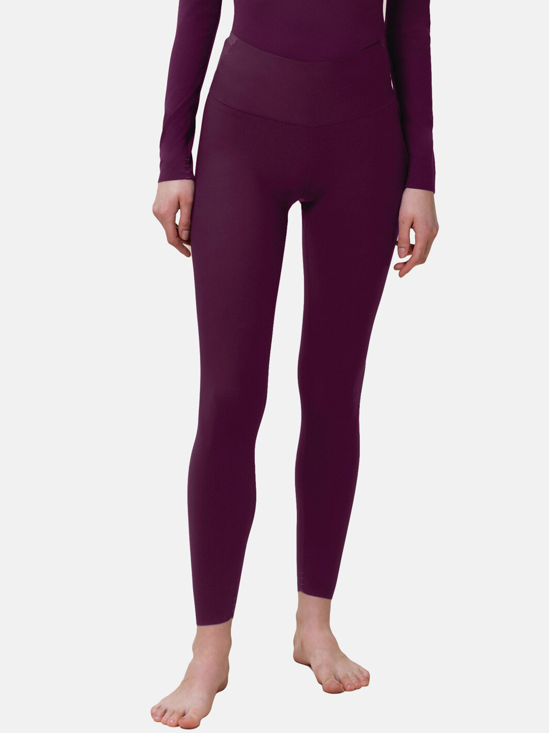 Triumph Purple Flex Smart Thermo-Regulating Ultrasoft Sustainable Quick Dry Leggings