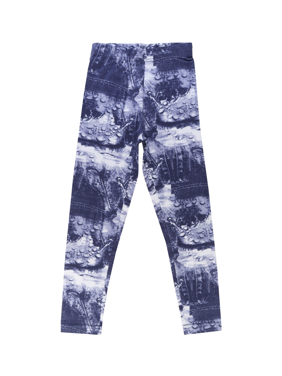 Bodycare Kids Kids Girls Navy Blue Printed Cotton Leggings