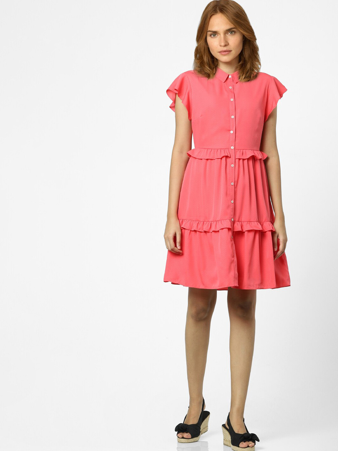 Vero Moda Red A-Line Dress