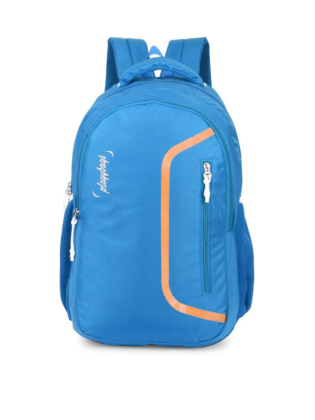 PLAYYBAGS Unisex Turquoise Blue & Peach-Coloured Backpack