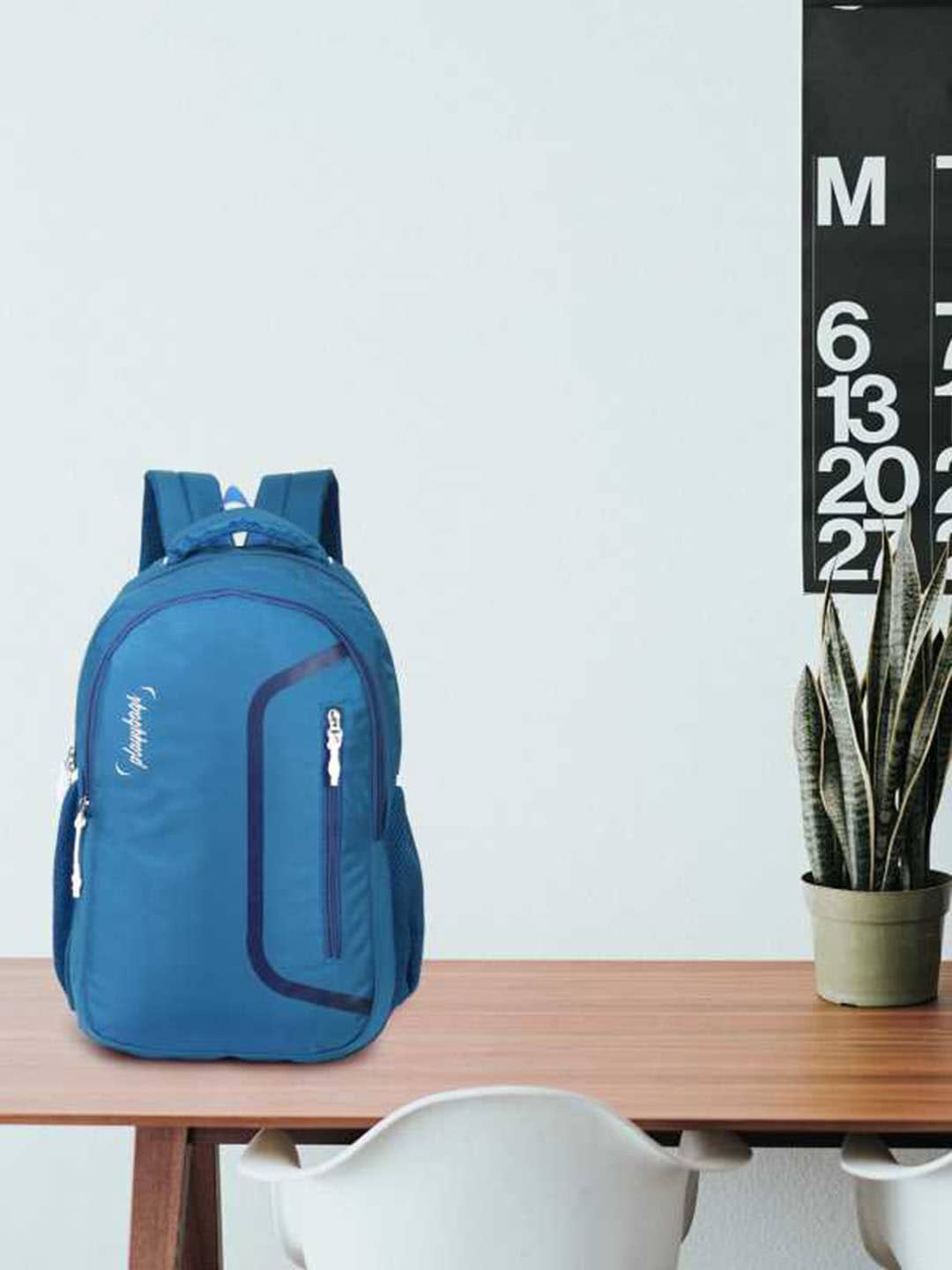 PLAYYBAGS Unisex Blue Solid Backpacks
