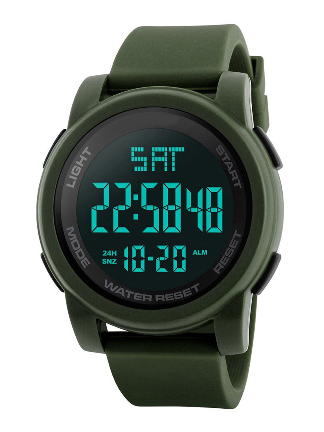 Shocknshop Men Black Dial & Green Straps Digital Multi Function Watch